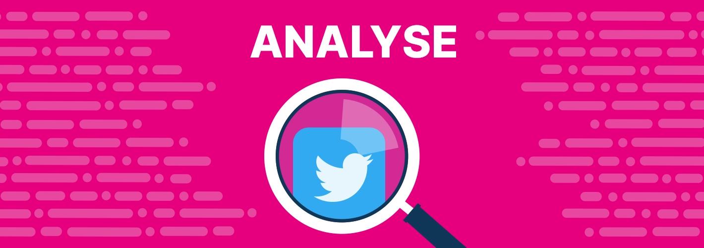 Analyse Twitter mit Lupe